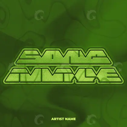 Premade cover art “Green Neon”: neon, green tones