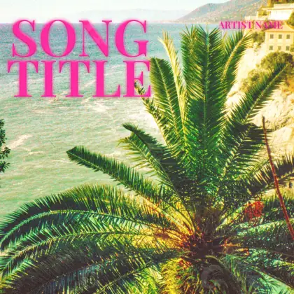 Music cover artwork “Green Palm”: palm and tree, green tones