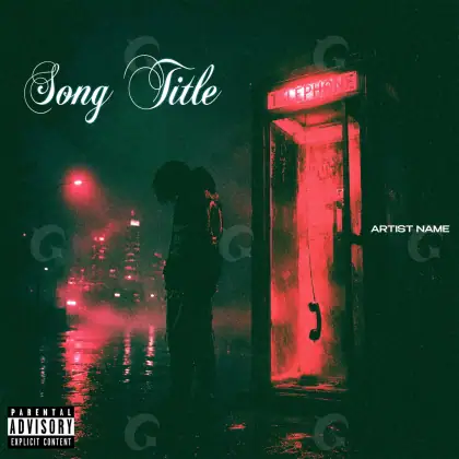 Album cover art “Green Phone”: phone and building, green tones