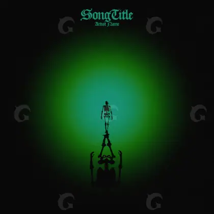 Portada prediseñada «Green Silhouette»: silueta; color verde