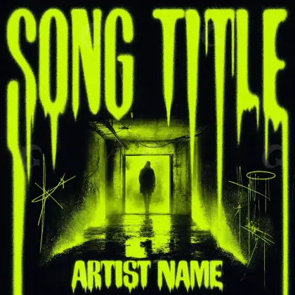 Music cover artwork “Green Star”: star, green tones