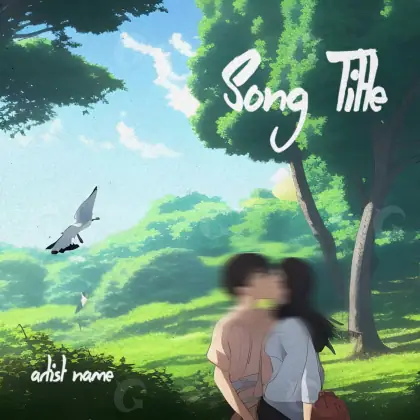 Music cover artwork “Green Tree”: tree and bird, green tones