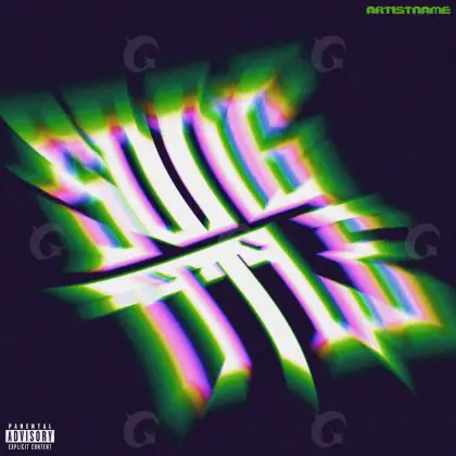 Music cover artwork “Green Triangle”: triangle, green tones