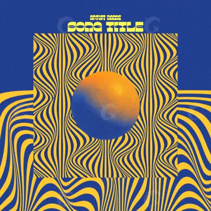 Album cover art “Orange Abstract”: abstract artwork, orange tones