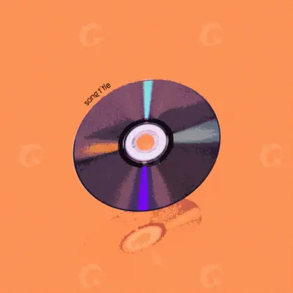 Готовая обложка для трека «Orange Abstract»: абстрактная графика; палитра — оранжевая
