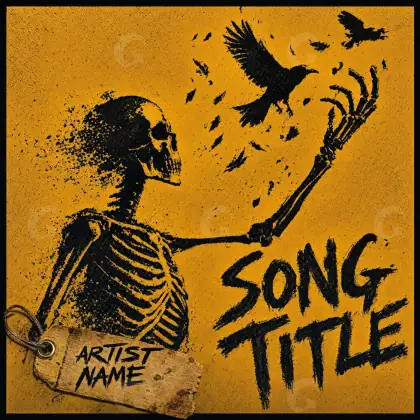 Music cover artwork “Orange Bird”: bird, orange tones