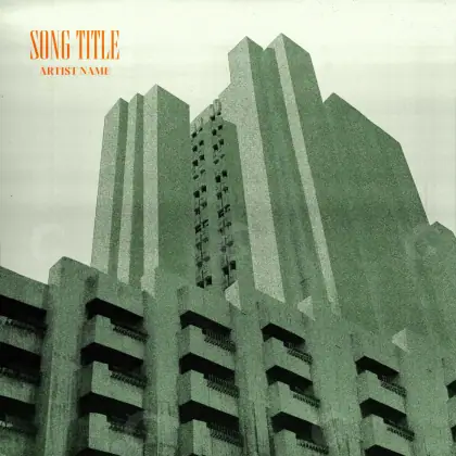 Music cover artwork “Orange Building”: building and window, orange tones