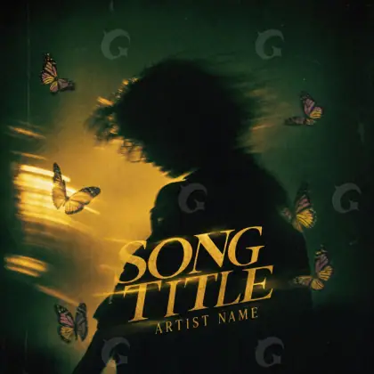 Обложка для песни «Orange Butterfly»: бабочка; палитра — оранжевая