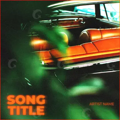 Premade cover art “Orange Car”: car, orange tones