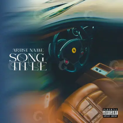 Arte de portada musical «Orange Car»: coche; color naranja