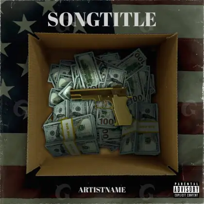 Album cover art “Orange Cash”: cash and star, orange tones