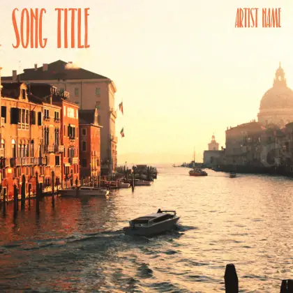 Music cover artwork “Orange City”: city and building, orange tones
