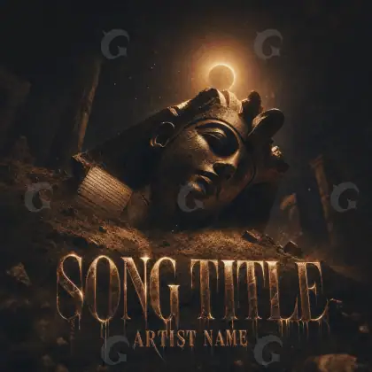 Music cover artwork “Orange Face”: face, orange tones