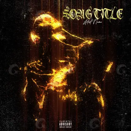 Album cover art “Orange Figure”: figure, orange tones