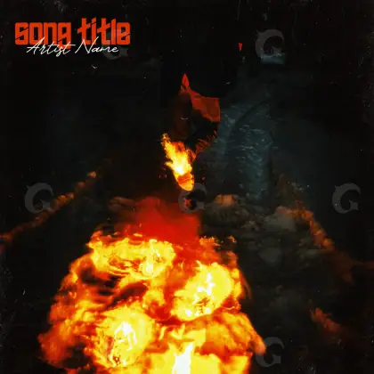 Обложка для песни «Orange Fire»: огонь; палитра — оранжевая