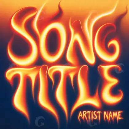 Music cover artwork “Orange Fire”: fire, orange tones