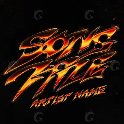 Premade cover art “Orange Fire”: fire, orange tones