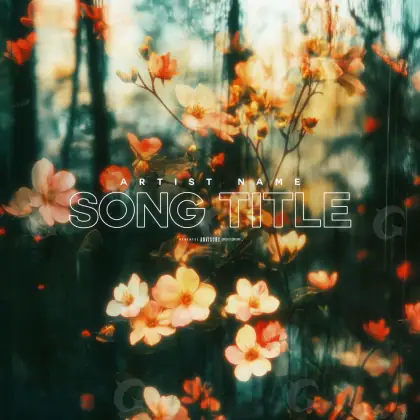 Обложка для альбома «Orange Flower»: цветок; палитра — оранжевая