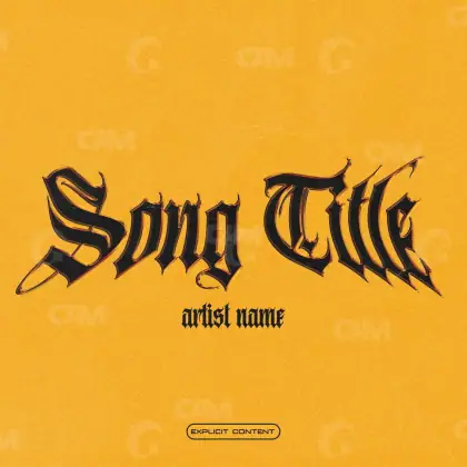 Music cover artwork “Orange Hand”: hand, orange tones