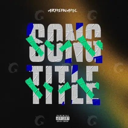 Music cover artwork “Orange Lettering”: lettering and abstract, orange tones