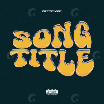 Music cover artwork “Orange Lettering”: lettering, orange tones