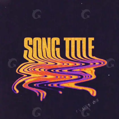 Обложка для песни «Orange Lettering»: типографика; палитра — оранжевая
