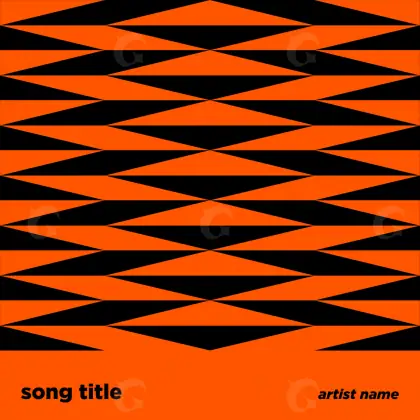 Album cover art “Orange Lettering”: lettering, orange tones