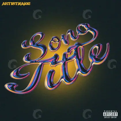 Music cover artwork “Orange Lettering”: lettering, orange tones