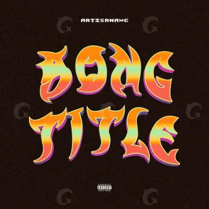 Обложка для альбома «Orange Lettering»: типографика; палитра — оранжевая