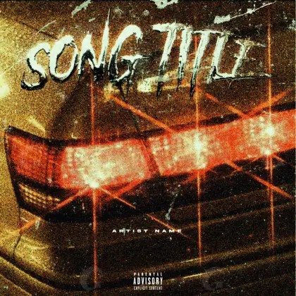 Album cover art “Orange Lettering”: lettering, orange tones