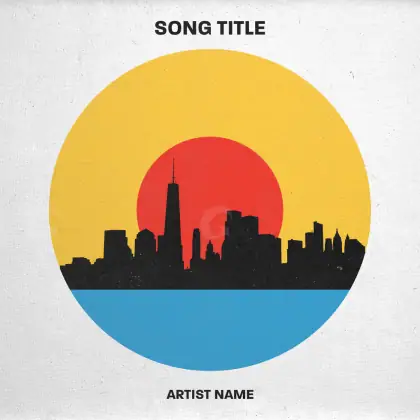 Обложка для песни «Orange Lettering»: типографика; палитра — оранжевая