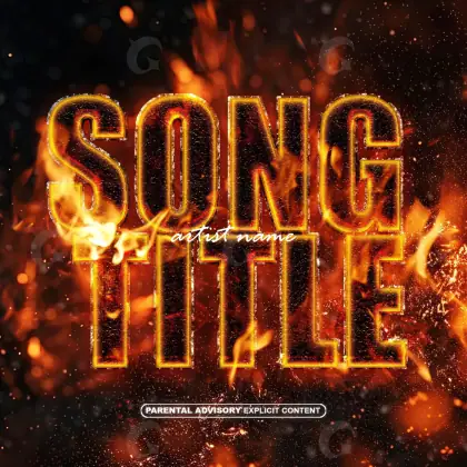 Обложка для альбома «Orange Lettering»: типографика; палитра — оранжевая