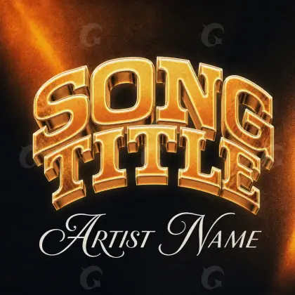 Обложка для альбома «Orange Lettering»: типографика; палитра — оранжевая