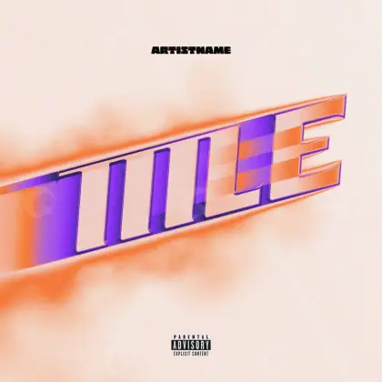 Обложка для альбома «Orange Lettering»: типографика; палитра — оранжевая