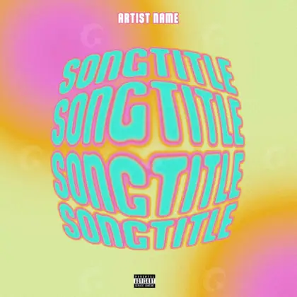 Portada para canción «Orange Lettering»: tipografía; color naranja
