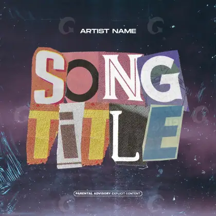Обложка для песни «Orange Lettering»: типографика; палитра — оранжевая
