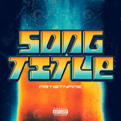 Portada prediseñada «Orange Lettering»: tipografía; color naranja