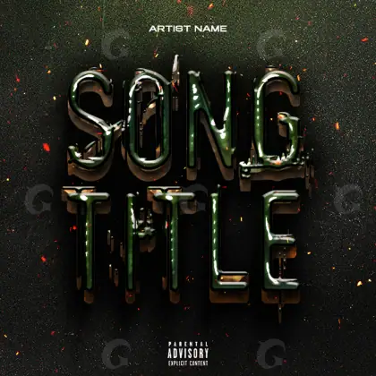 Music cover artwork “Orange Lettering”: lettering, orange tones