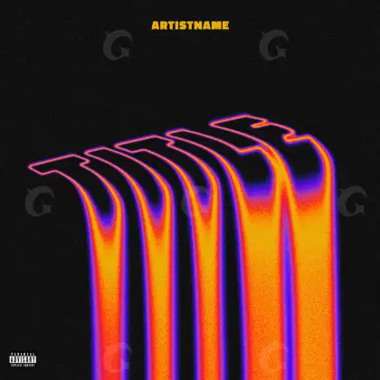 Album cover art “Orange Lettering”: lettering, orange tones