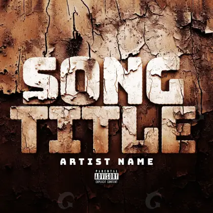 Album cover art “Orange Lettering”: lettering, orange tones