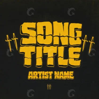Обложка для альбома «Orange Lettering»: типографика; палитра — оранжевая