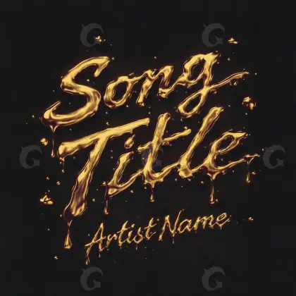 Обложка для песни «Orange Lettering»: типографика; палитра — оранжевая