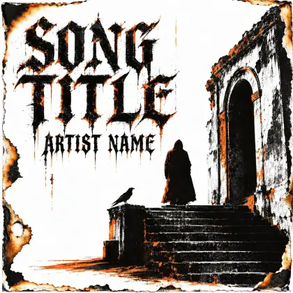 Обложка для песни «Orange Lettering»: типографика; палитра — оранжевая