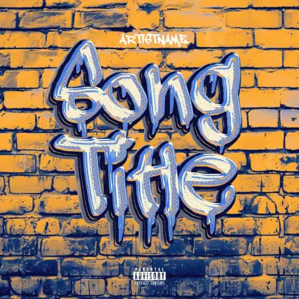 Album cover art “Orange Lettering”: lettering, orange tones