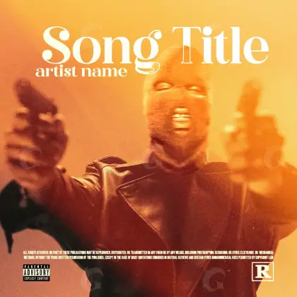 Portada prediseñada «Orange Man»: hombre; color naranja