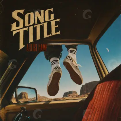 Album cover art “Orange Mountain”: mountain, orange tones