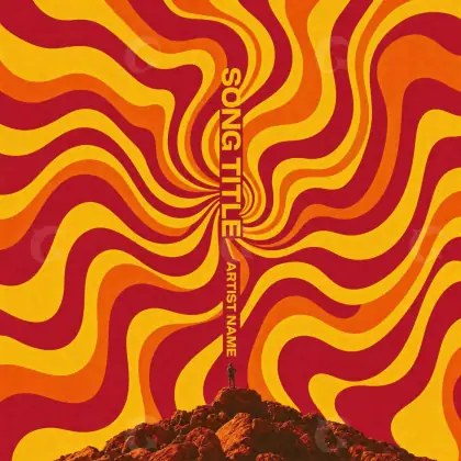 Обложка для песни «Orange Mountain»: гора; палитра — оранжевая