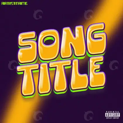 Music cover artwork “Orange Neon”: neon, orange tones