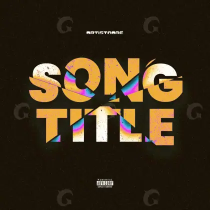 Arte de portada musical «Orange Neon»: neón; color naranja