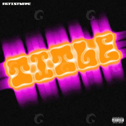 Обложка для альбома «Orange Neon»: неон; палитра — оранжевая